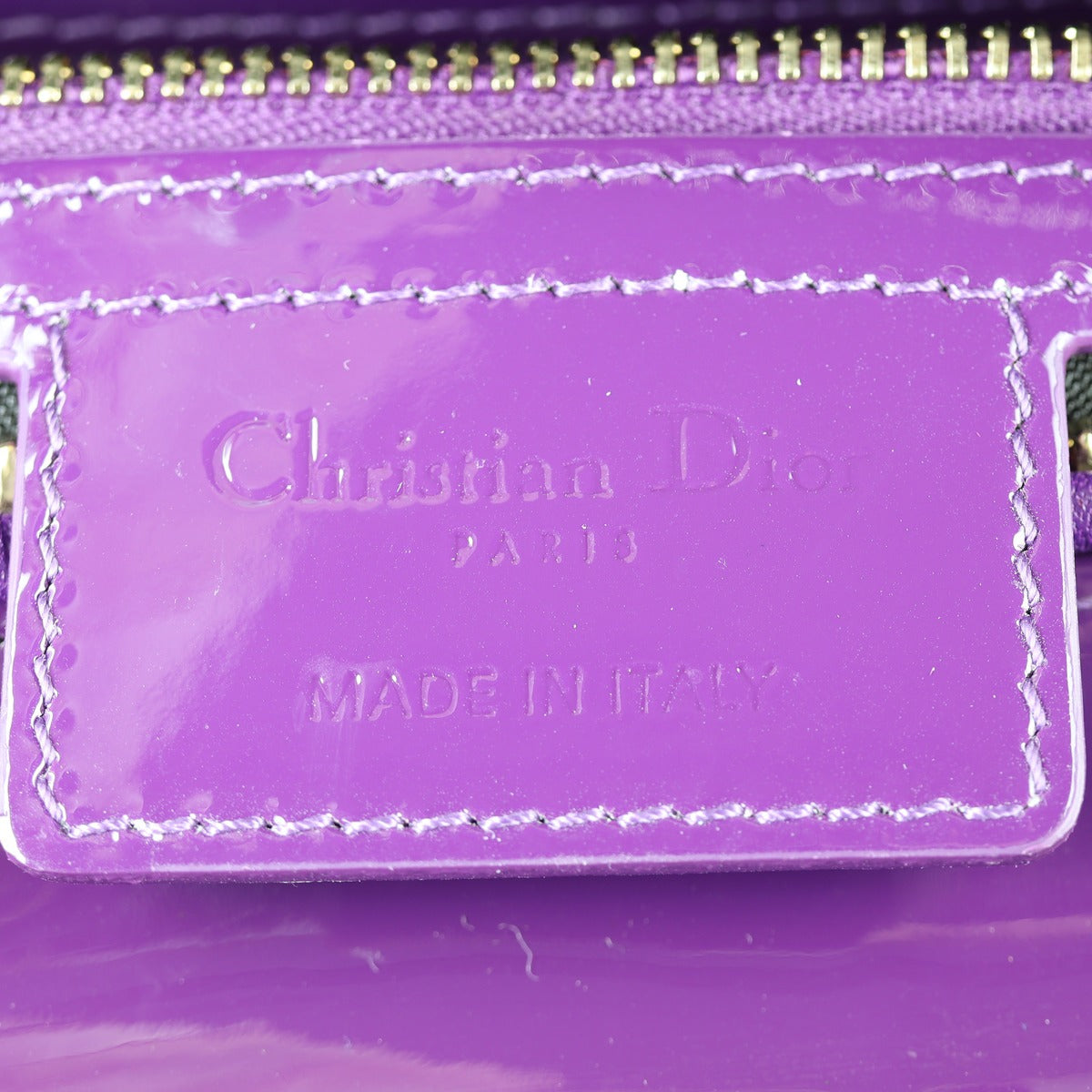 Dior Lady Dior Medium Patent Interior Stamp