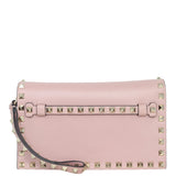 Valentino Rockstud Wristlet Flap Clutch