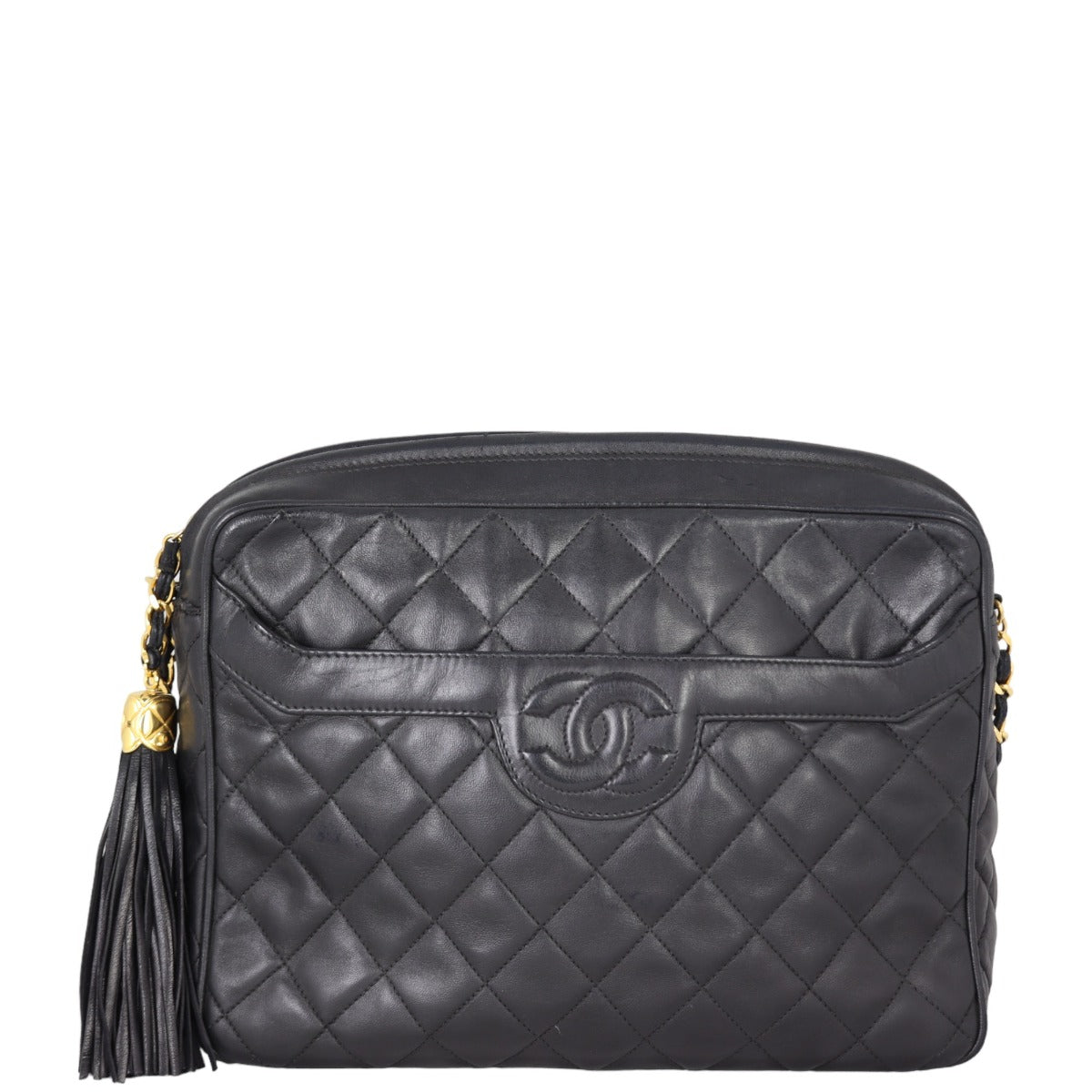 Chanel Vintage Camera Tassel Bag Medium | Lambskin