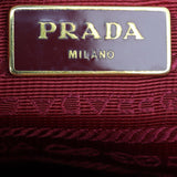 Prada Saffiano Lux Galleria Double Zip Tote Medium Interior Stamp
