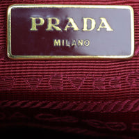 Prada Saffiano Lux Galleria Double Zip Tote Medium Interior Stamp