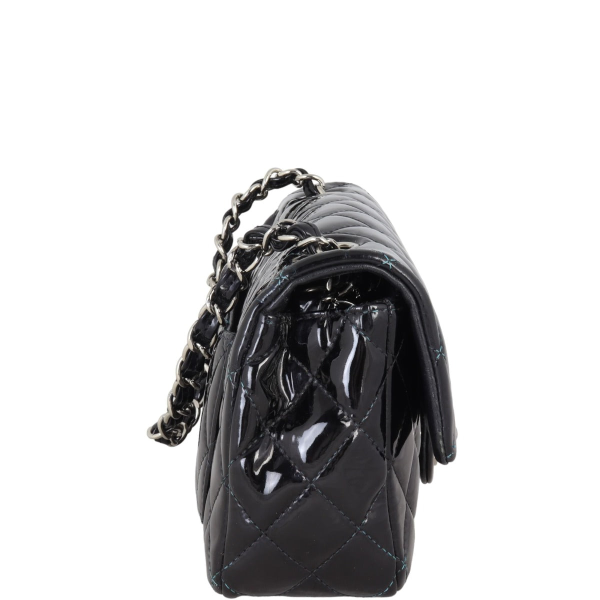 Chanel Classic Flap Mini Rectangular Bag Patent | Black