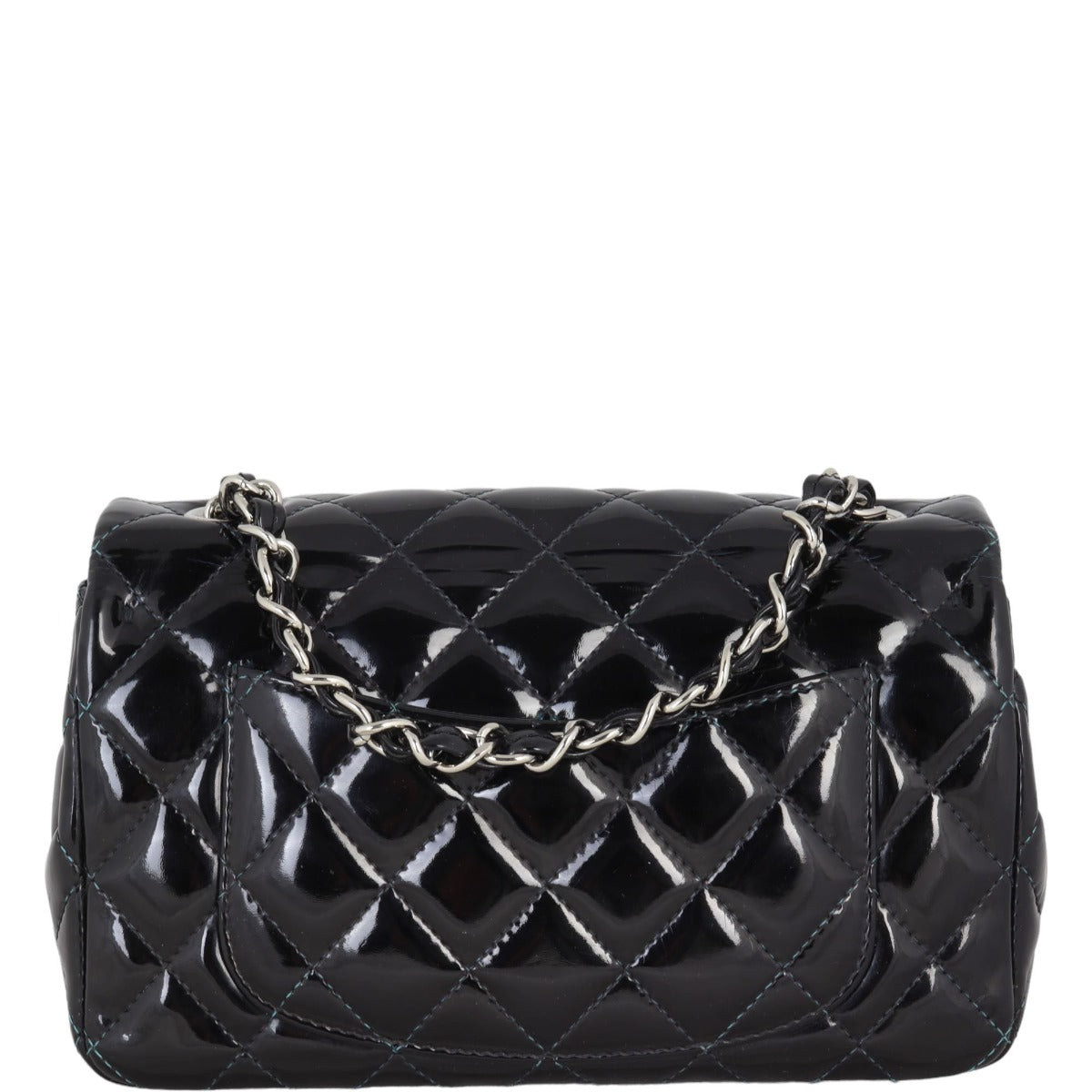 Chanel Classic Flap Mini Rectangular Bag Patent | Black