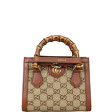 Gucci GG Diana Bamboo Top Handle Mini Tote