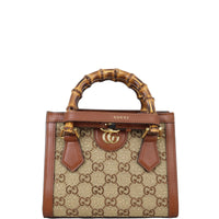 Gucci GG Diana Bamboo Top Handle Mini Tote