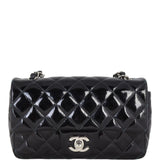 Chanel Classic Flap Mini Rectangular Bag Patent | Black