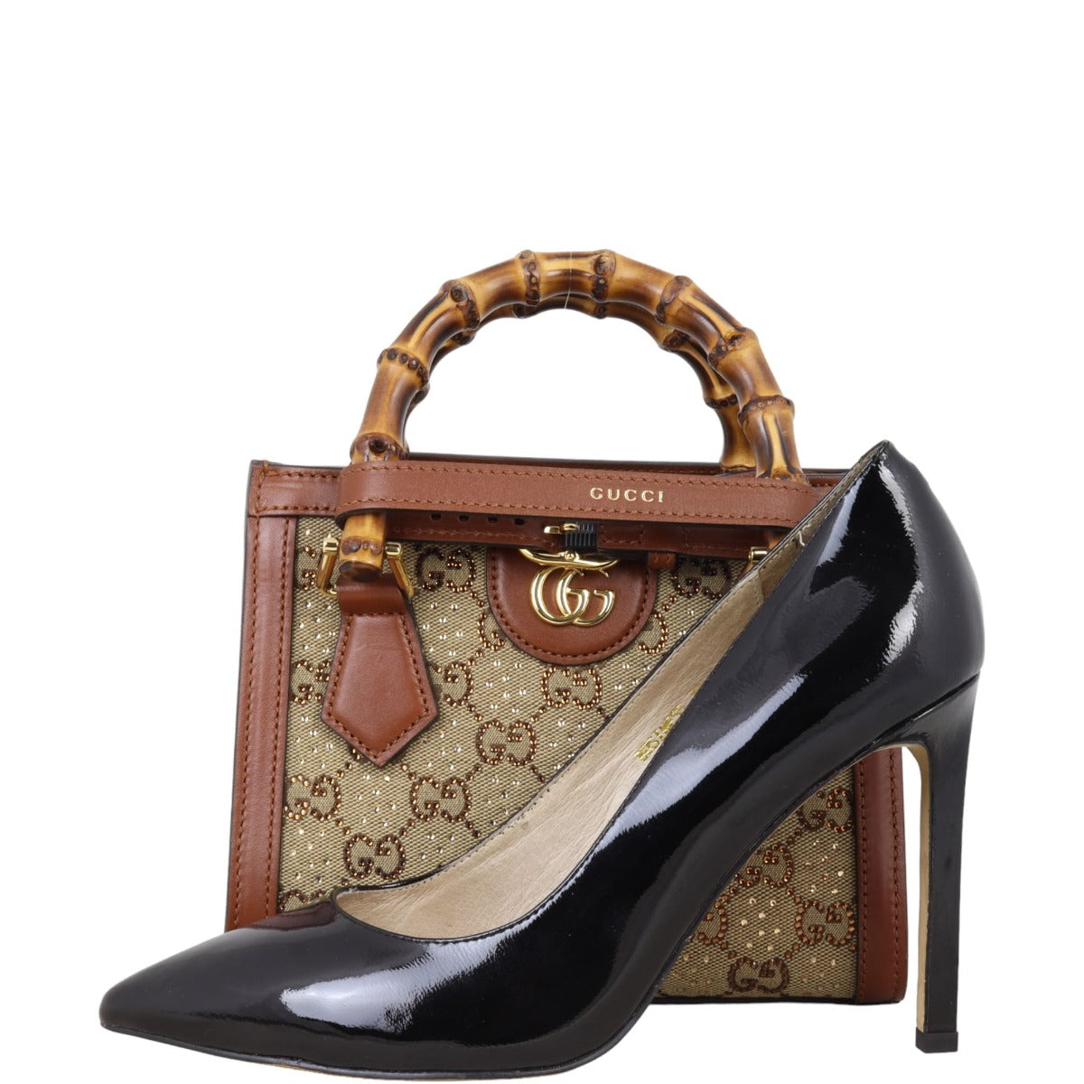 Gucci GG Diana Bamboo Top Handle Mini Tote