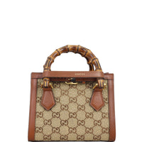 Gucci GG Diana Bamboo Top Handle Mini Tote