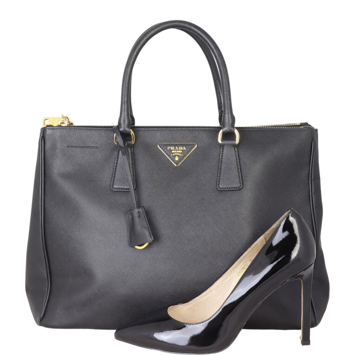 Prada Saffiano Lux Galleria Double Zip Tote Large