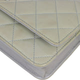 Chanel Classic Wallet on Chain Patent | Grey Green