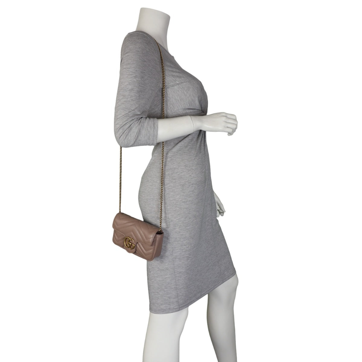 Gucci GG Marmont Matelasse Super Mini Shoulder Bag