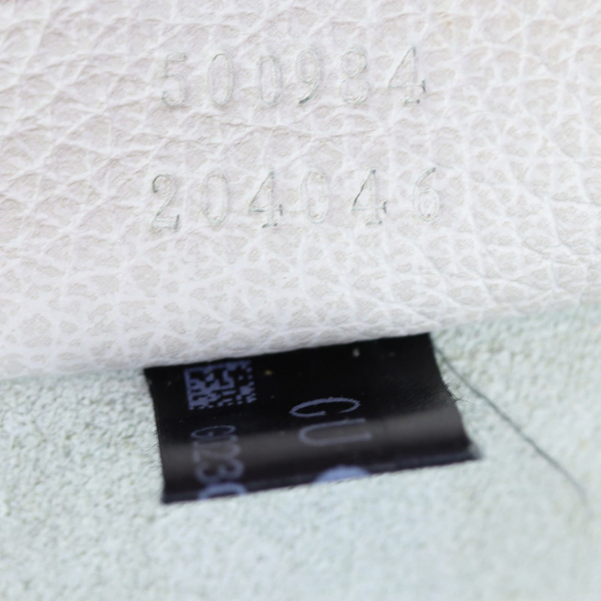 Gucci Logo Print Leather Pouch Date Code