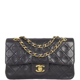 Chanel Classic Double Flap Small | Black Lambskin Leather