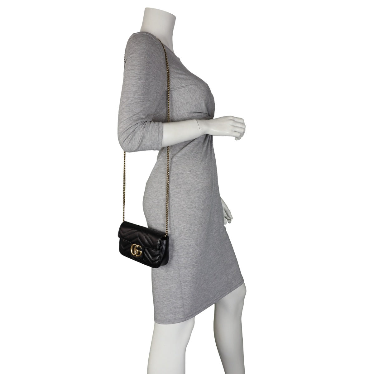 Gucci GG Marmont Matelasse Super Mini Shoulder Bag