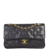 Chanel Classic Double Flap Small | Black Lambskin Leather
