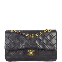 Chanel Classic Double Flap Small | Black Lambskin Leather