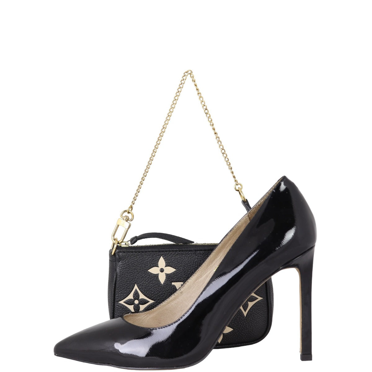 Louis Vuitton Mini Pochette Accessoires Monogram Empreinte Bicolour