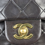 Chanel Classic Double Flap Small | Black Lambskin Leather