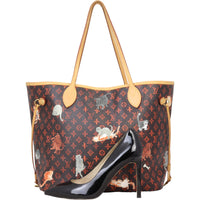 Louis Vuitton x Grace Coddington Neverfull MM Catogram