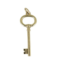 Tiffany & Co 18k Gold Key Pendant Back
