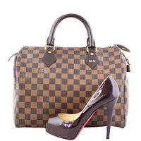 Louis Vuitton Speedy 30 Damier Ebene Shoe