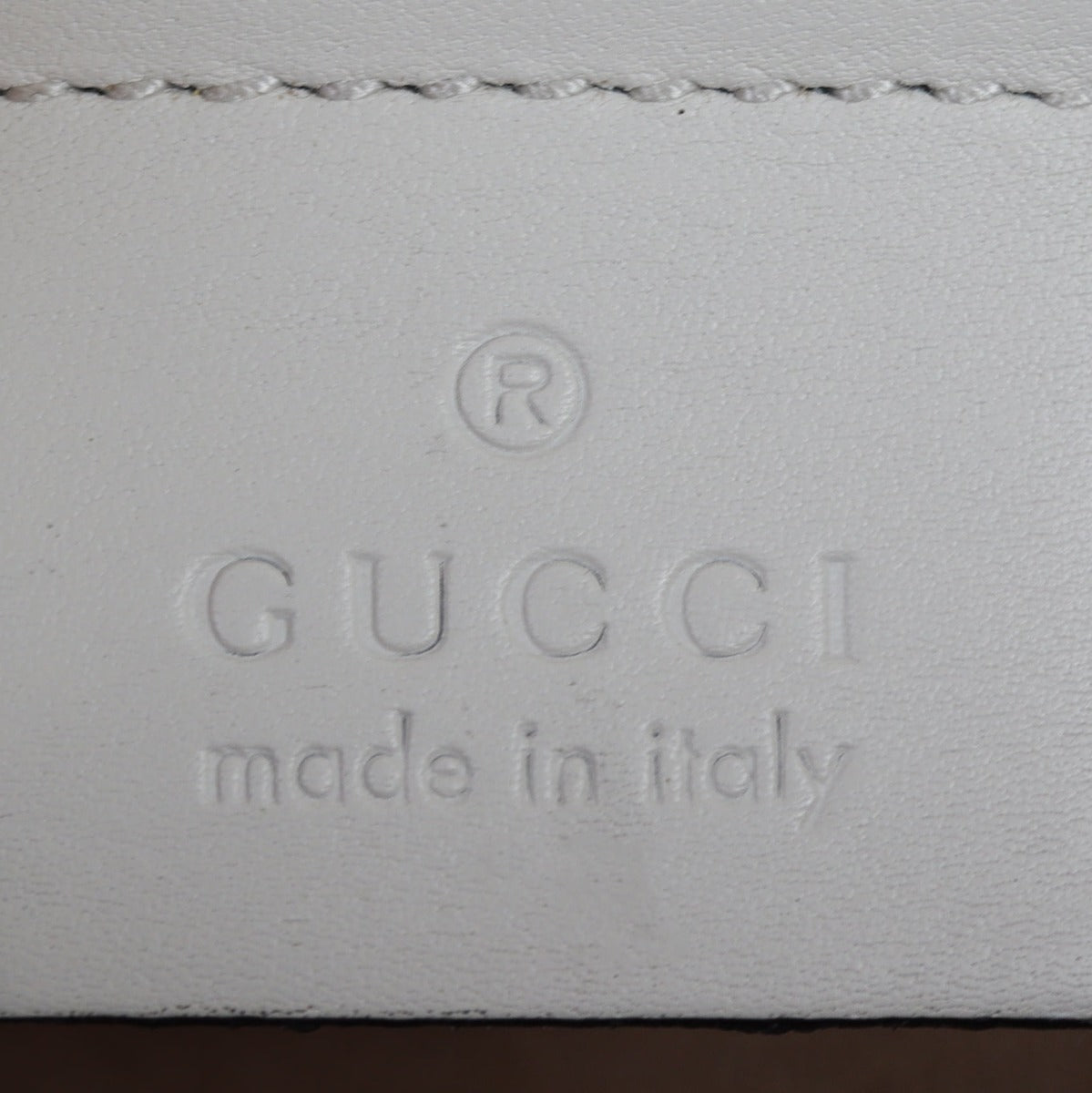 Gucci Sylvie Small Shoulder Bag Interior Stamp