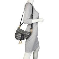 Dior Saddle Bag with Strap Oblique