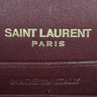 Saint Laurent Kate Tassel Chain Wallet Croc-Embossed Interior Stamp