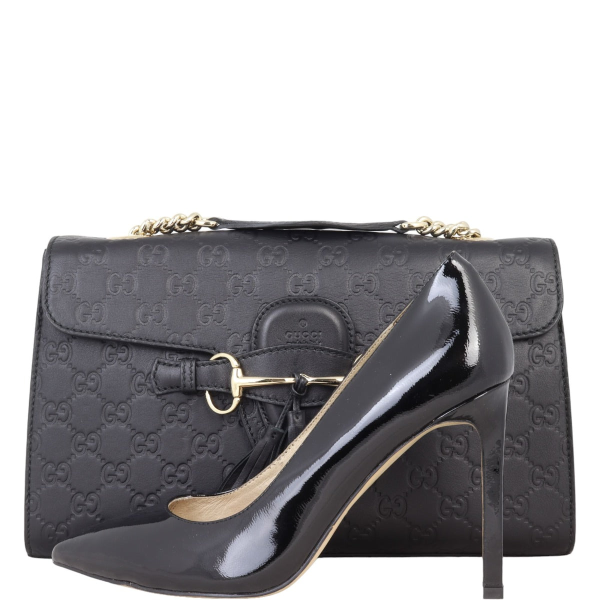 Gucci Emily Guccissima Chain Shoulder Bag