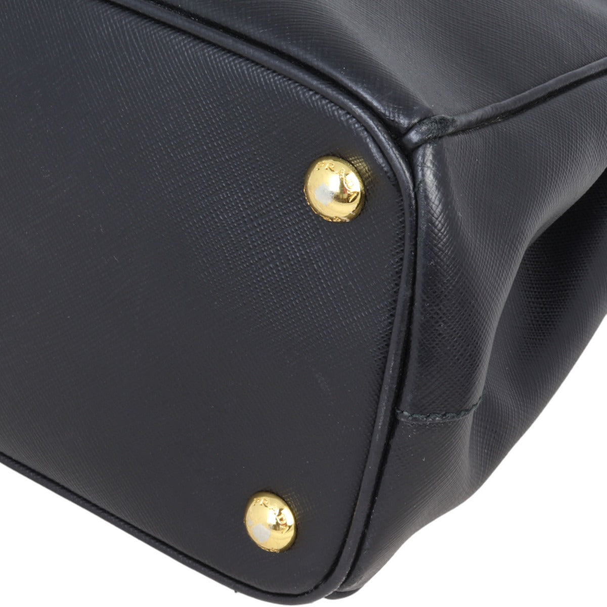 Prada Saffiano Lux Galleria Double Zip Tote Small