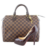 Louis Vuitton Speedy 30 Damier Ebene Shoe