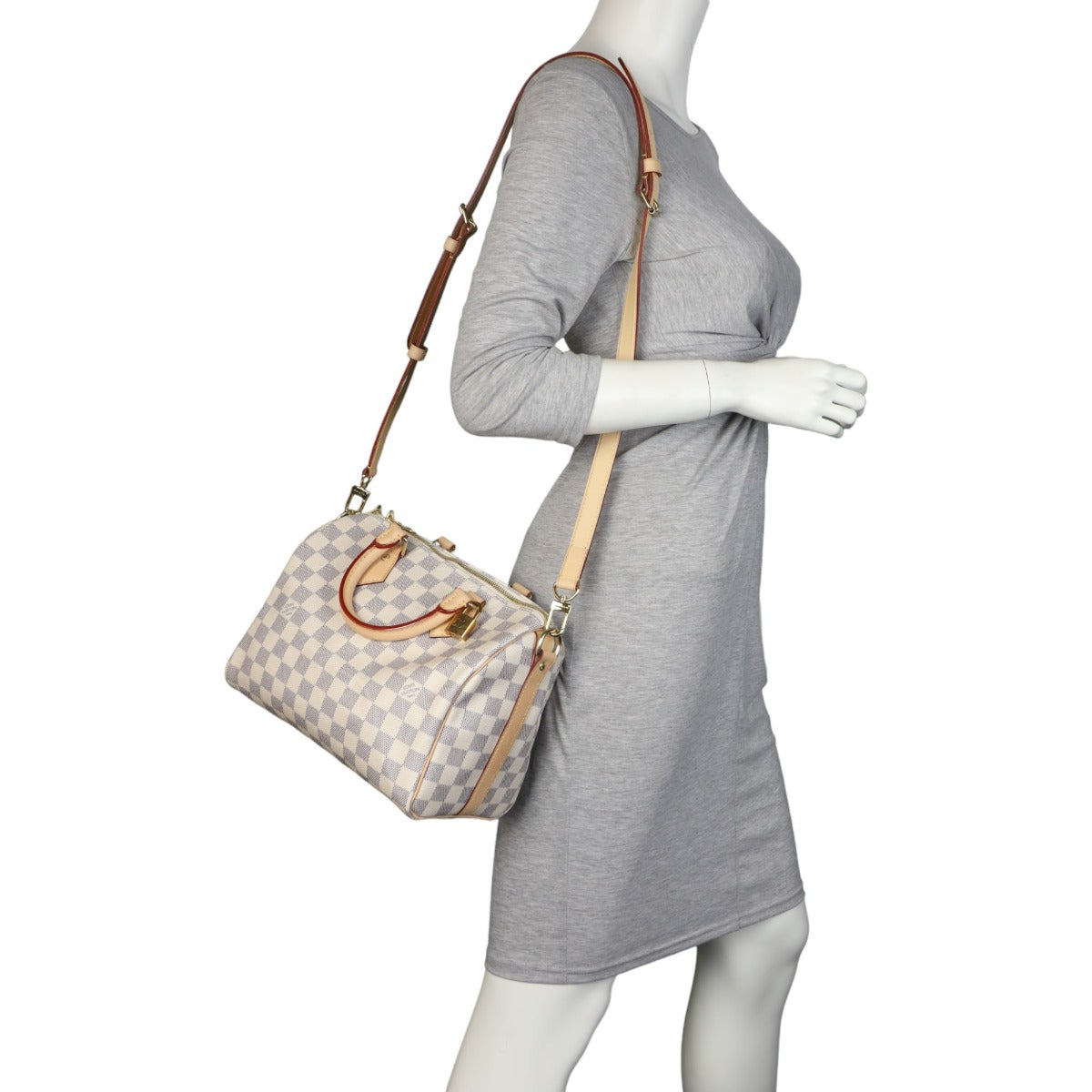 Louis Vuitton Speedy 25 Bandouliere Damier Azur