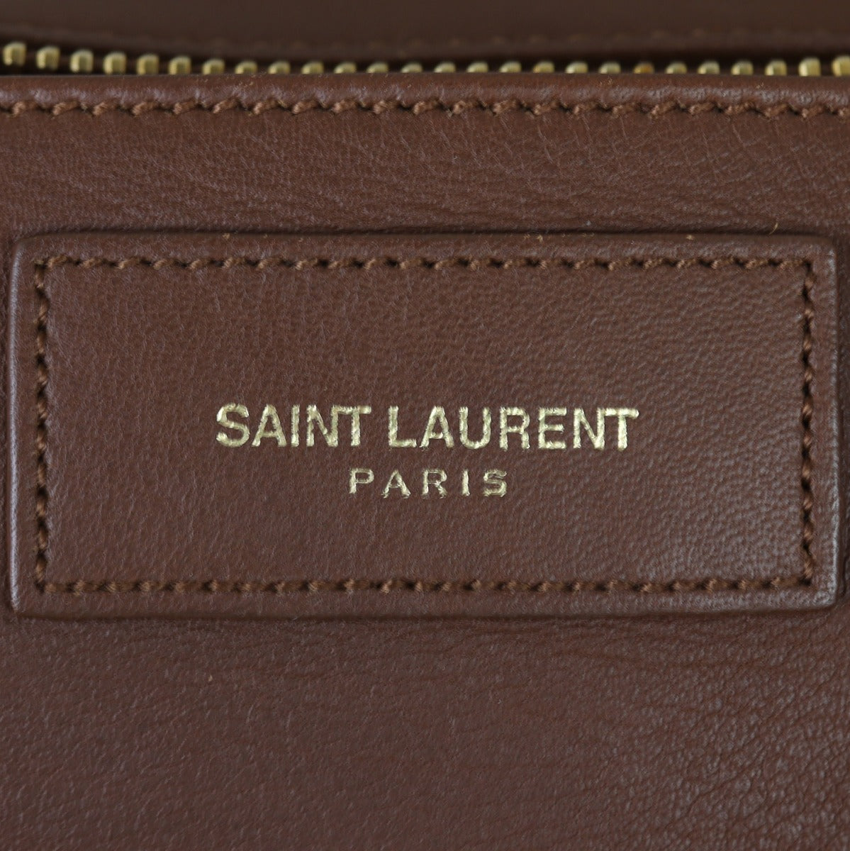 Saint Laurent Classic Y Cabas Bag Interior Stamp