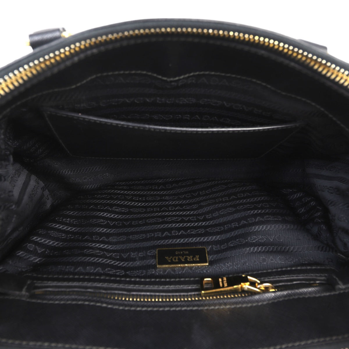 Prada Saffiano Lux Galleria Double Zip Tote Small