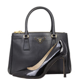 Prada Saffiano Lux Galleria Double Zip Tote Small