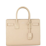Saint Laurent Sac de Jour Baby Croc-Embossed