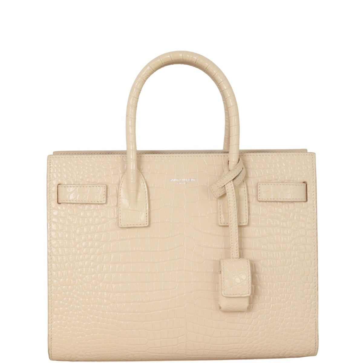 Saint Laurent Sac de Jour Baby Croc-Embossed