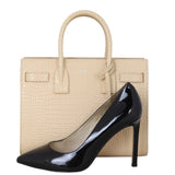 Saint Laurent Sac de Jour Baby Croc-Embossed