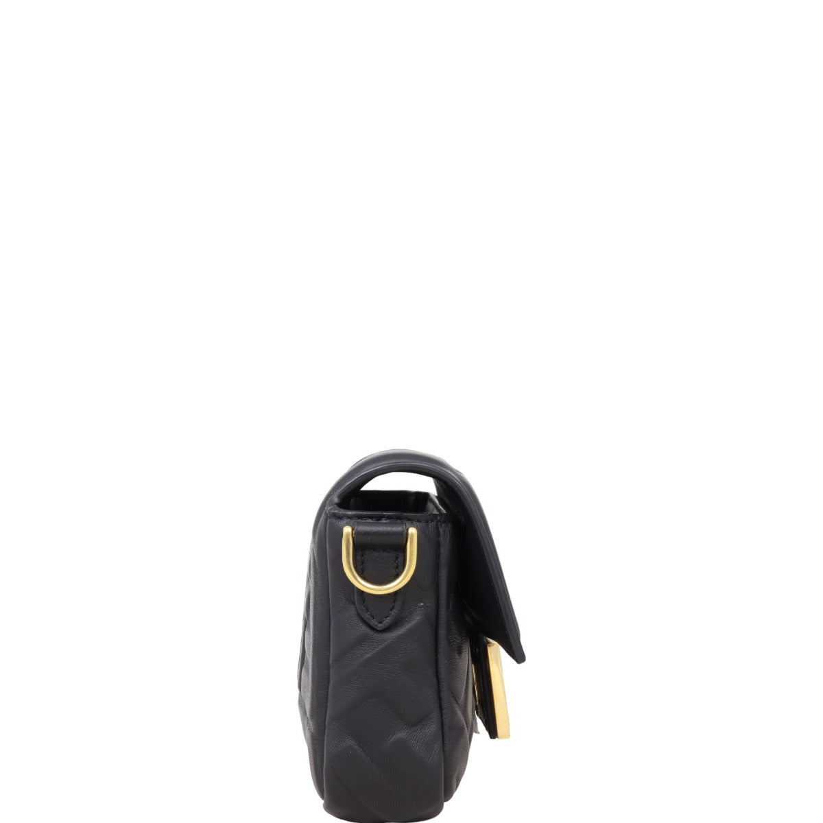 Fendi Baguette Mini Bag Embossed with Embroidered Strap