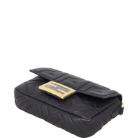 Fendi Baguette Mini Bag Embossed with Embroidered Strap