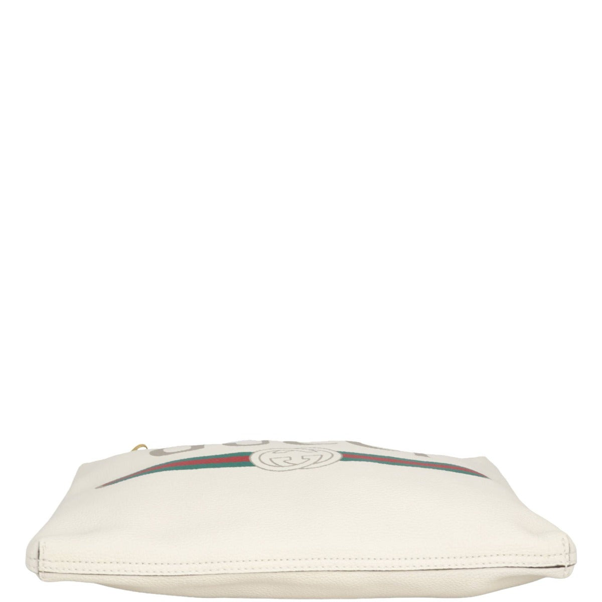 Gucci Logo Print Leather Pouch