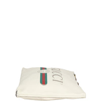 Gucci Logo Print Leather Pouch