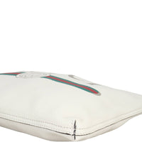 Gucci Logo Print Leather Pouch