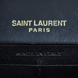 Saint Laurent Kate Tassel Chain Wallet Croc-Embossed Interior Stamp