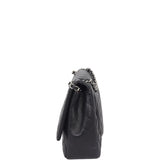 Chanel Classic Single Flap Maxi | Black Silver Hardware