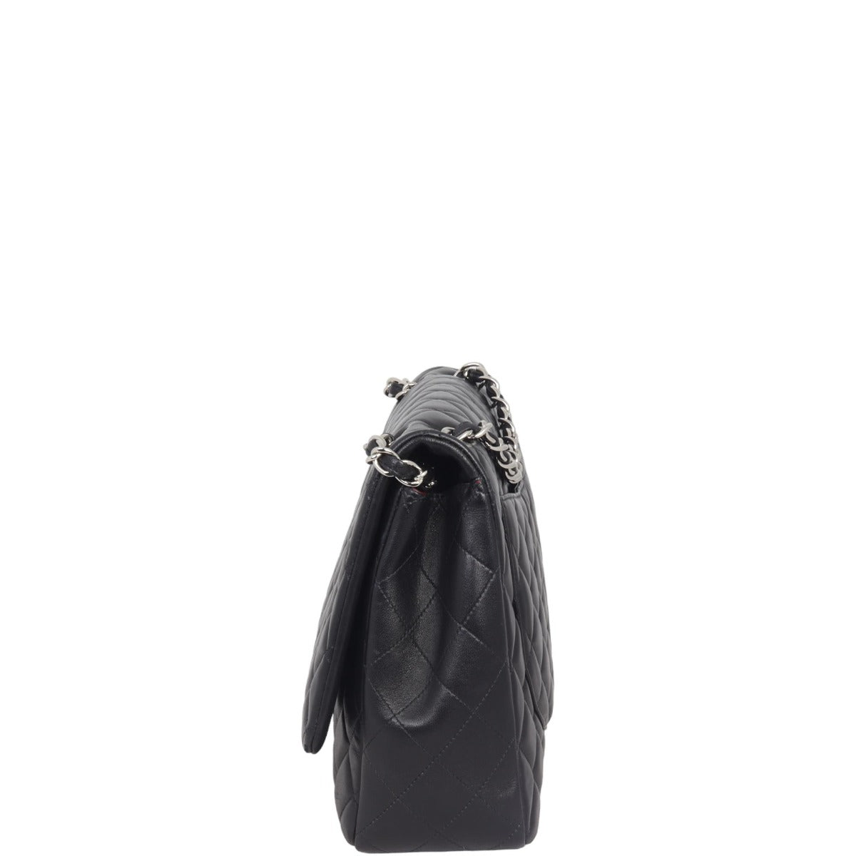 Chanel Classic Single Flap Maxi | Black Silver Hardware