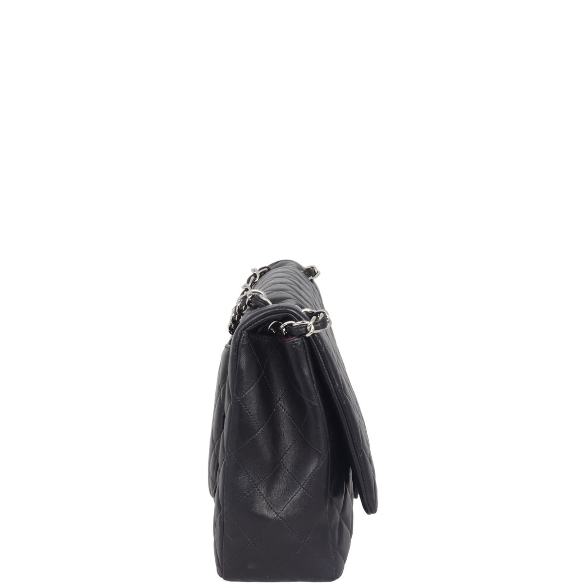 Chanel Classic Single Flap Maxi | Black Silver Hardware