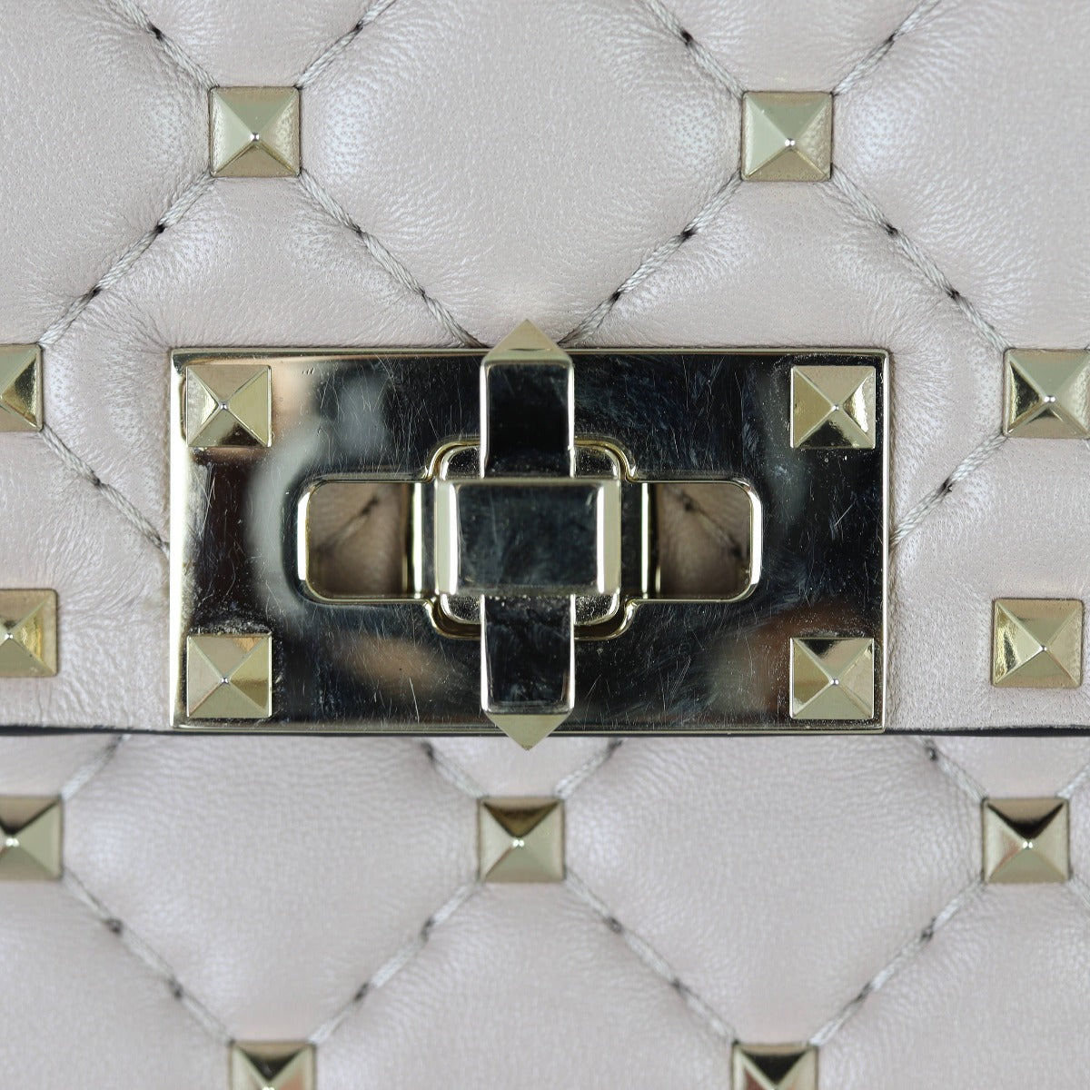 Valentino Rockstud Spike Medium Shoulder Bag Hardware