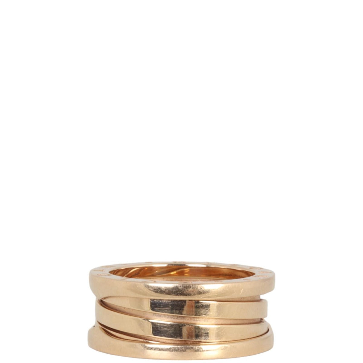 Bvlgari B.Zero1 18k Rose Gold Three Band Ring