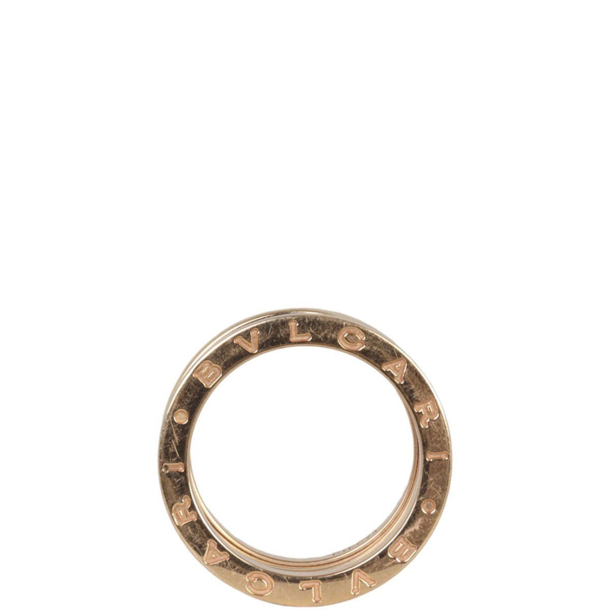 Bvlgari B.Zero1 18k Rose Gold Three Band Ring